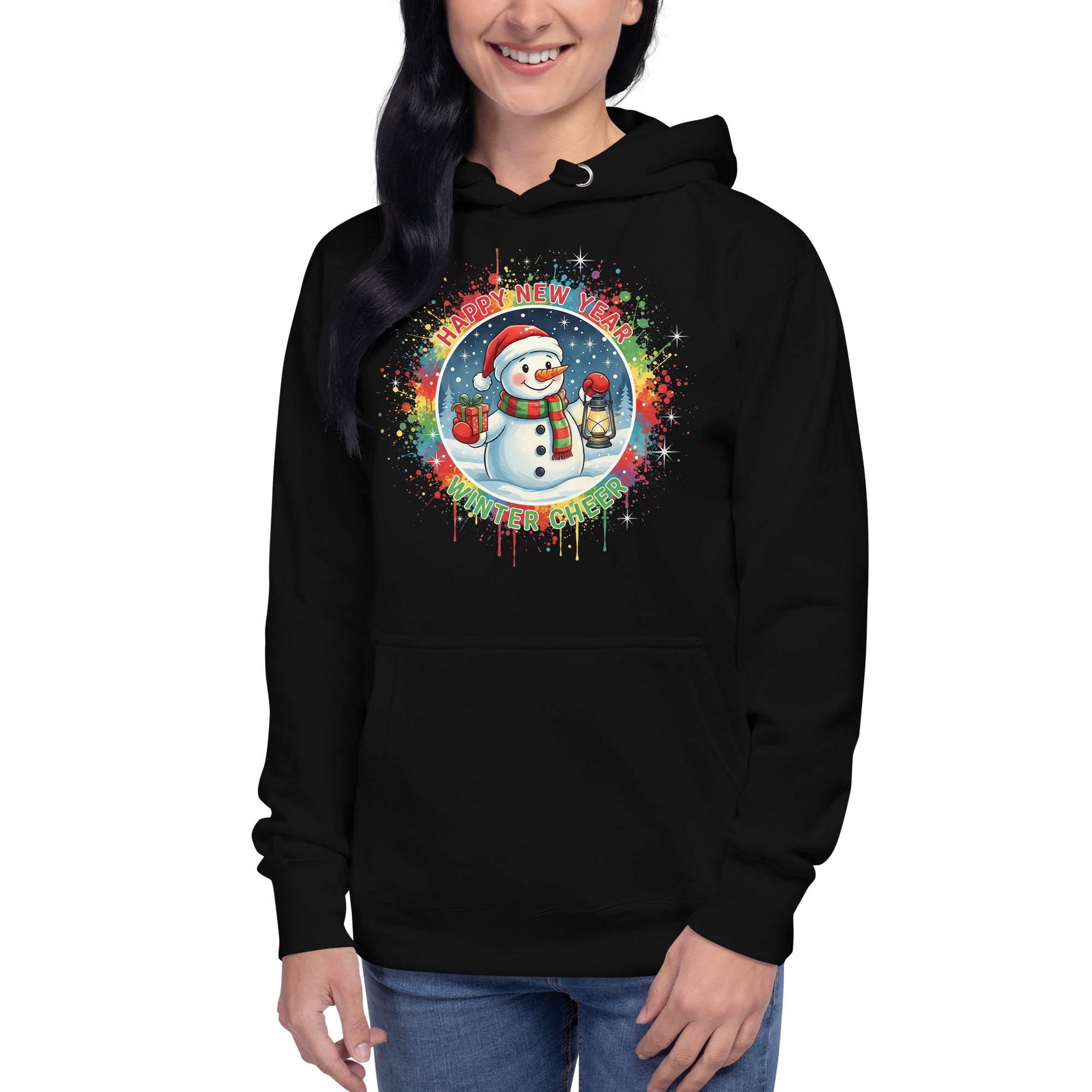 Cozy Streetwear Hoodie for New Year's Eve Party - Soft Winter Cheer Apparel Gift Idea