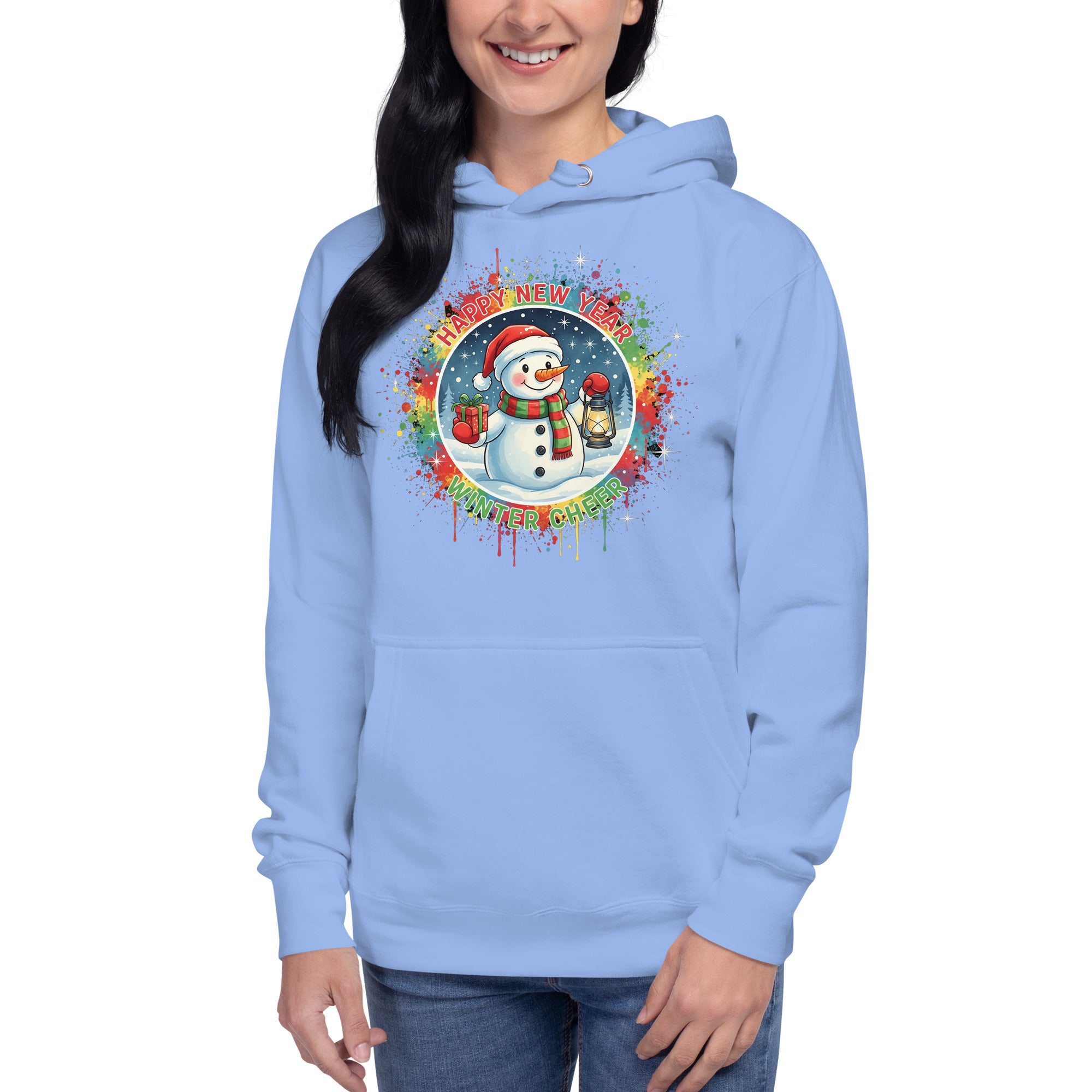 Cozy Streetwear Hoodie for New Year's Eve Party - Soft Winter Cheer Apparel Gift Idea