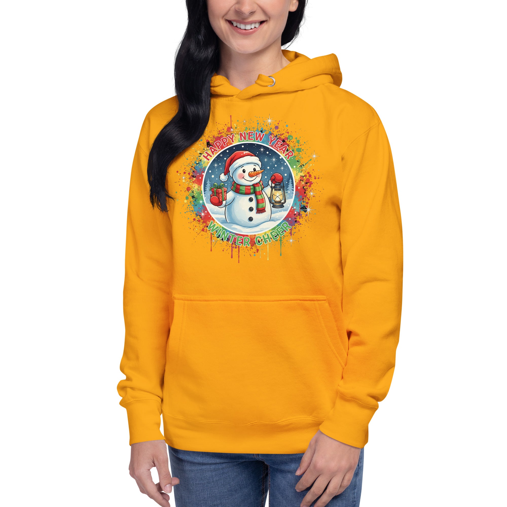 Cozy Streetwear Hoodie for New Year's Eve Party - Soft Winter Cheer Apparel Gift Idea