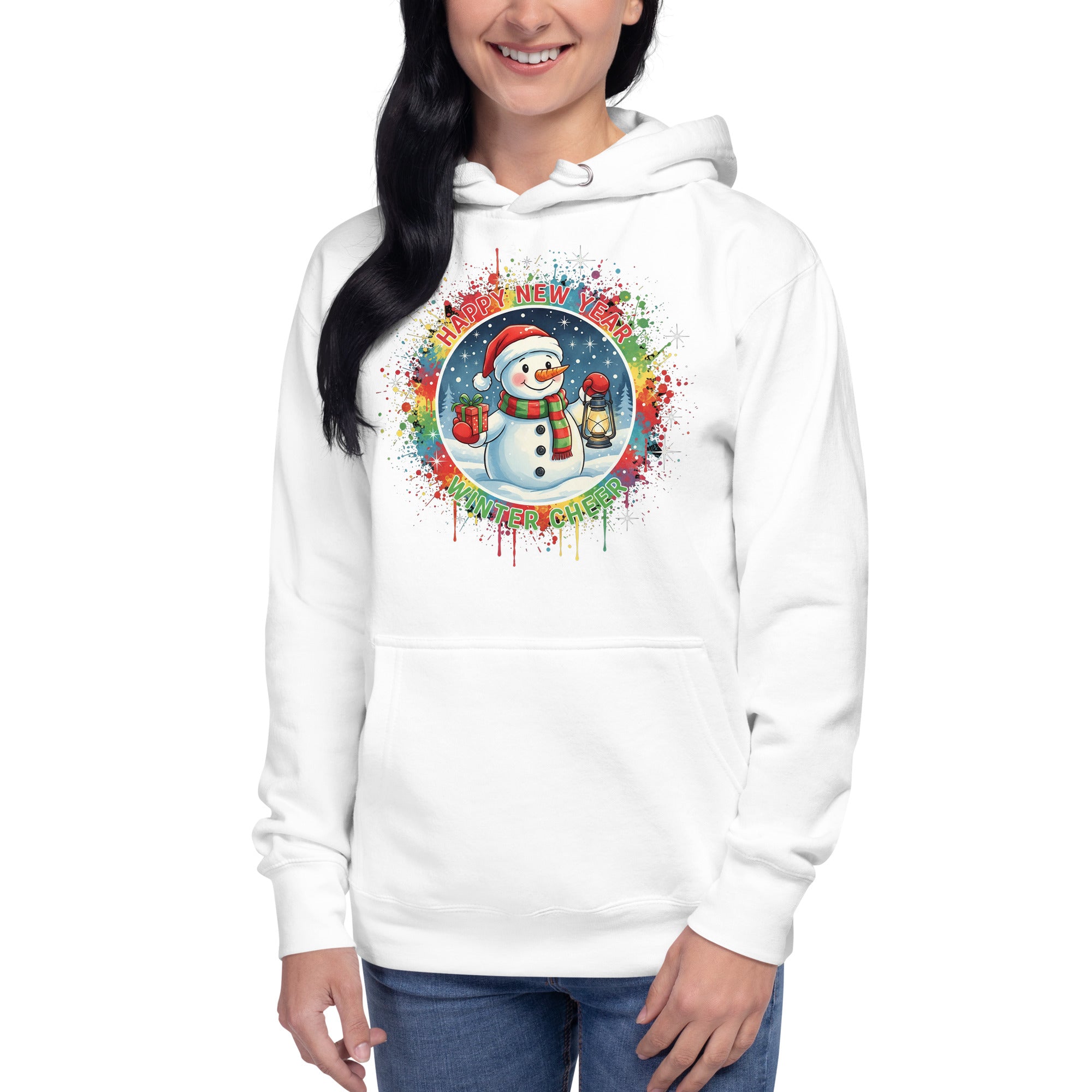 Cozy Streetwear Hoodie for New Year's Eve Party - Soft Winter Cheer Apparel Gift Idea